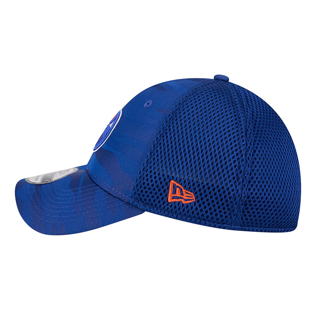 Edmonton Oilers New Era Blue Camo 39THIRTY Flex Hat