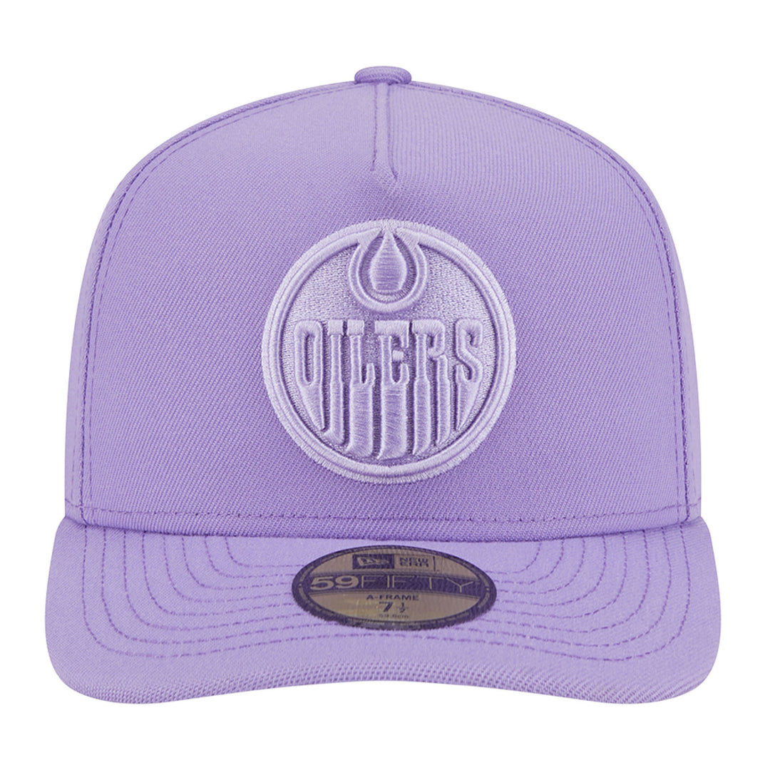 Edmonton Oilers New Era Color Pack Lavender Purple 59FIFTY A-Frame Fitted Hat
