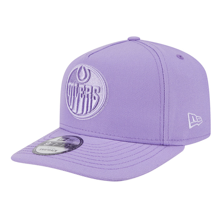 Edmonton Oilers New Era Color Pack Lavender Purple 9FIFTY A-Frame Snapback Hat