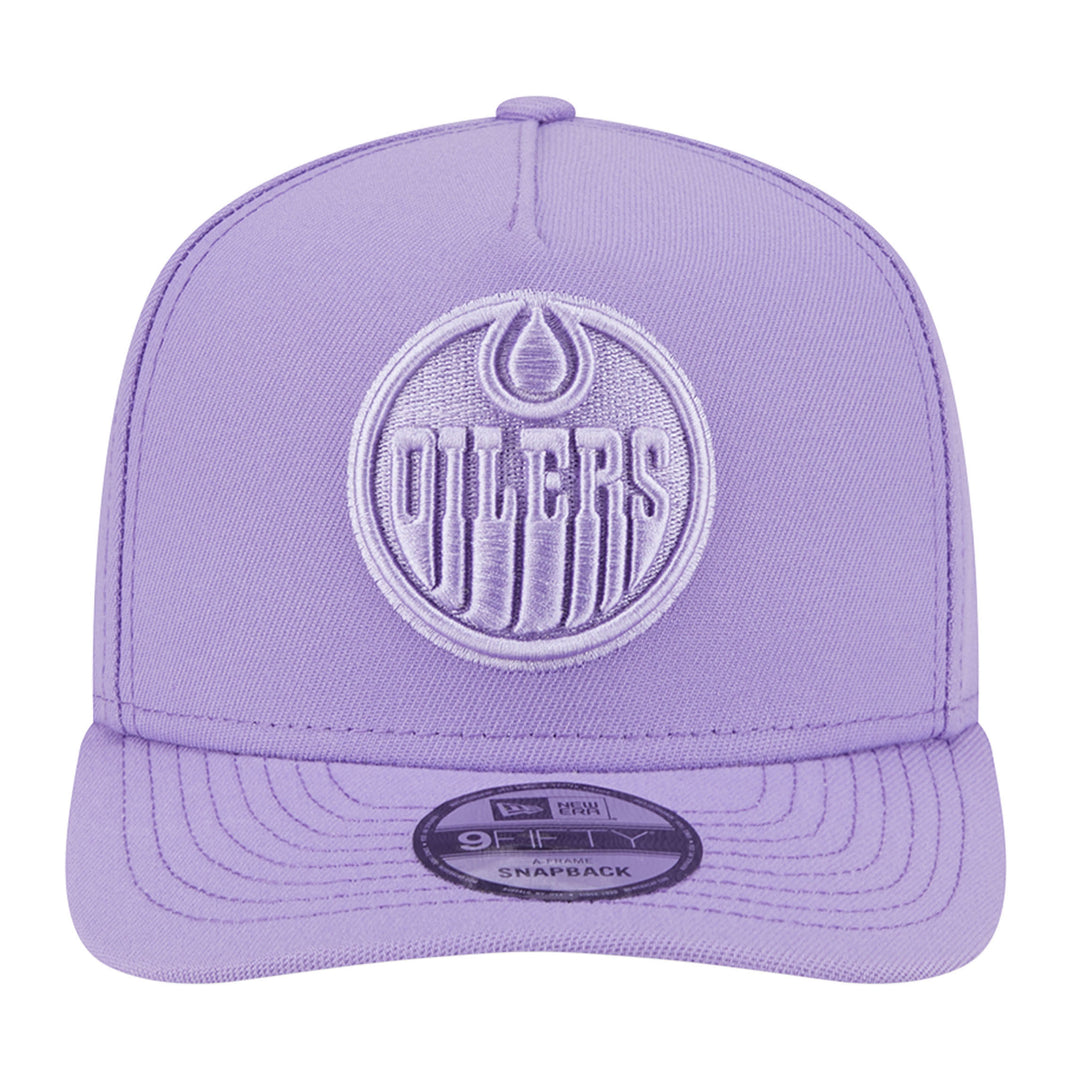 Edmonton Oilers New Era Color Pack Lavender Purple 9FIFTY A-Frame Snapback Hat