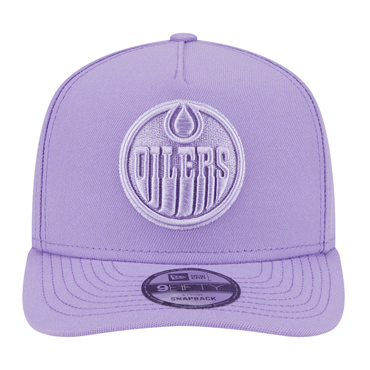 Edmonton Oilers New Era Color Pack Lavender Purple 9FIFTY A-Frame Snapback Hat