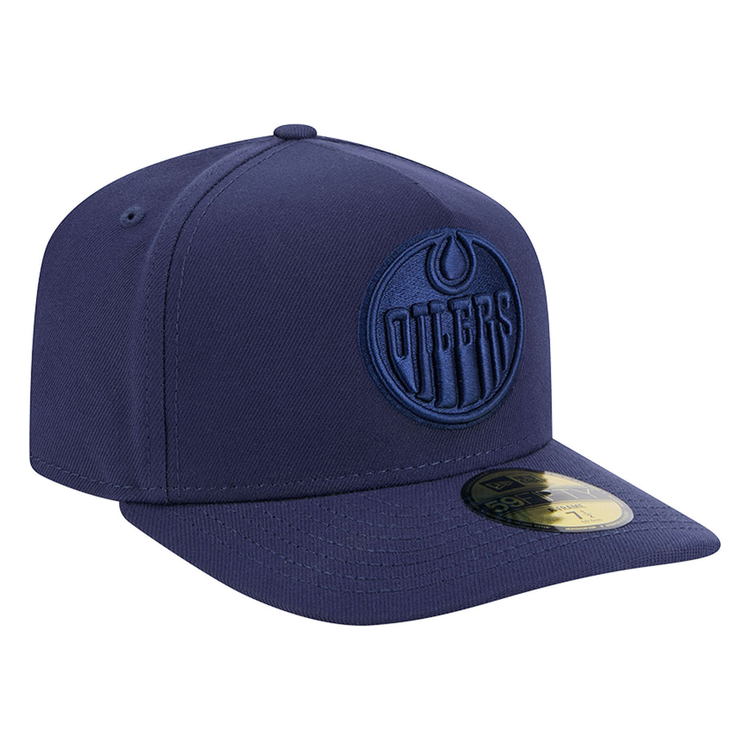 Edmonton Oilers New Era Color Pack Navy Blue 59FIFTY A-Frame Fitted Hat