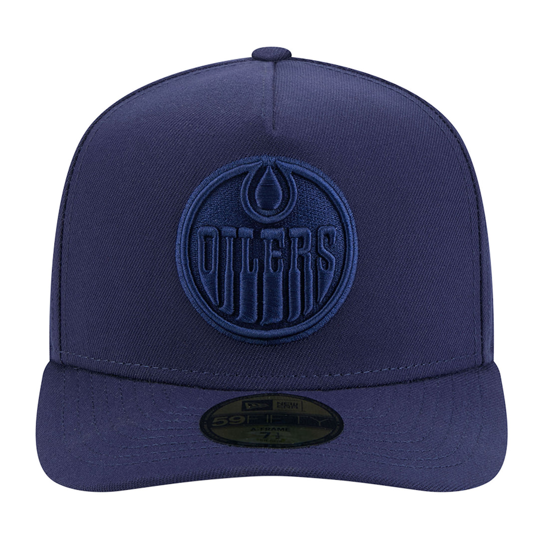 Edmonton Oilers New Era Color Pack Navy Blue 59FIFTY A-Frame Fitted Hat