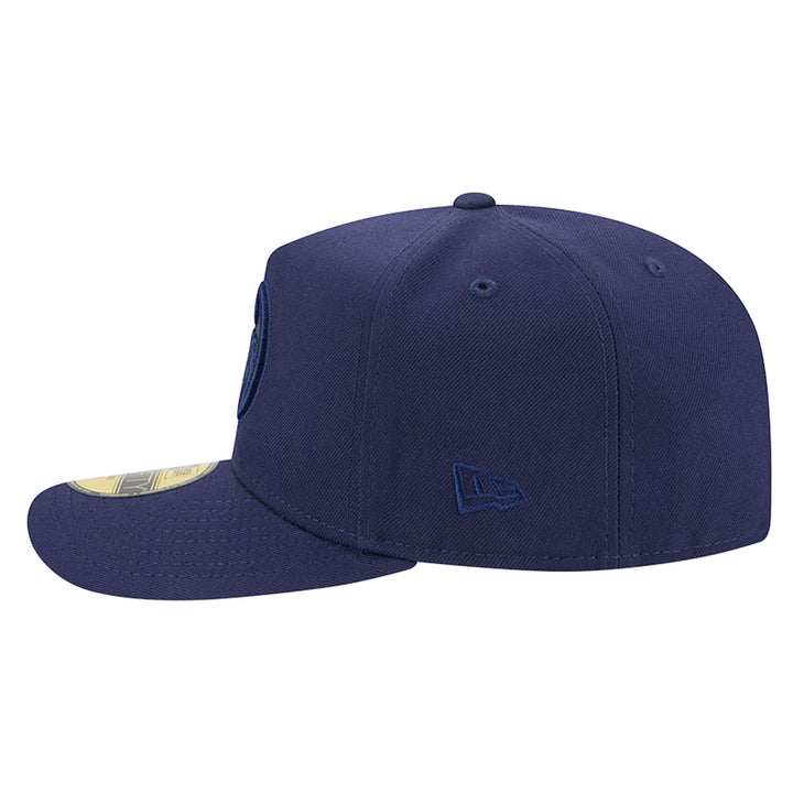 Edmonton Oilers New Era Color Pack Navy Blue 59FIFTY A-Frame Fitted Hat