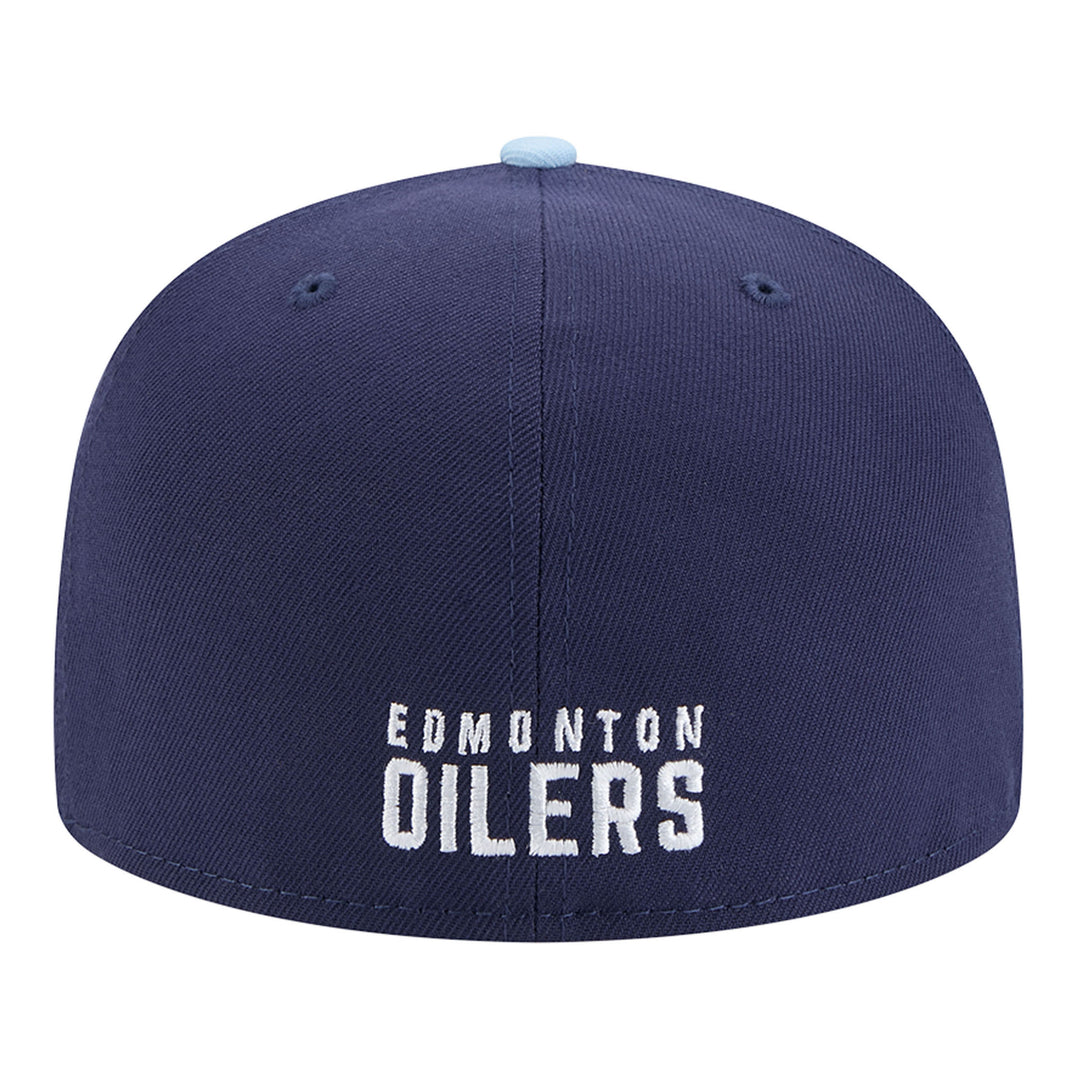 Edmonton Oilers New Era Color Pack Navy & Sky Blue 59FIFTY Fitted Hat