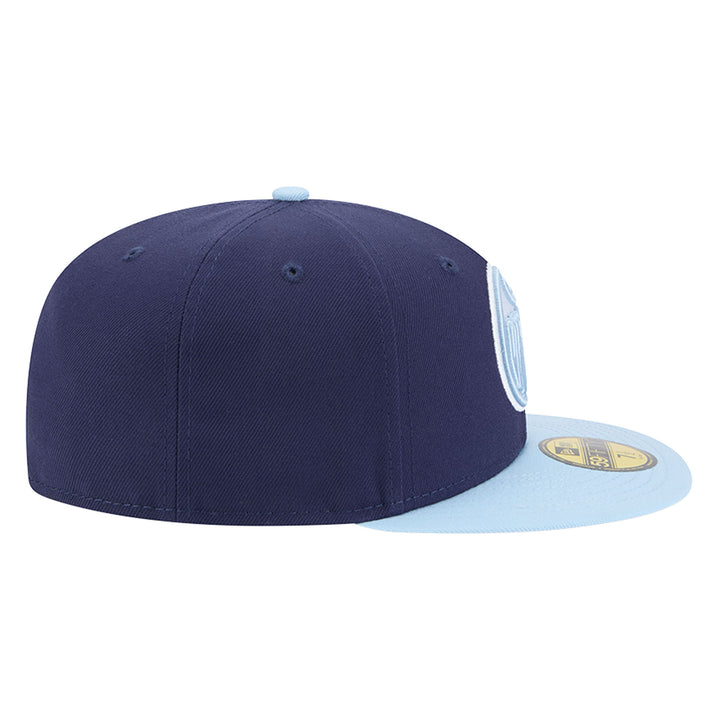 Edmonton Oilers New Era Color Pack Navy & Sky Blue 59FIFTY Fitted Hat