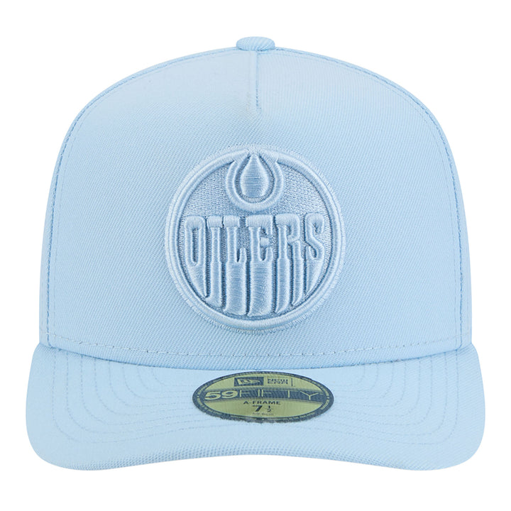 Edmonton Oilers New Era Color Pack Sky Blue 59FIFTY A-Frame Fitted Hat