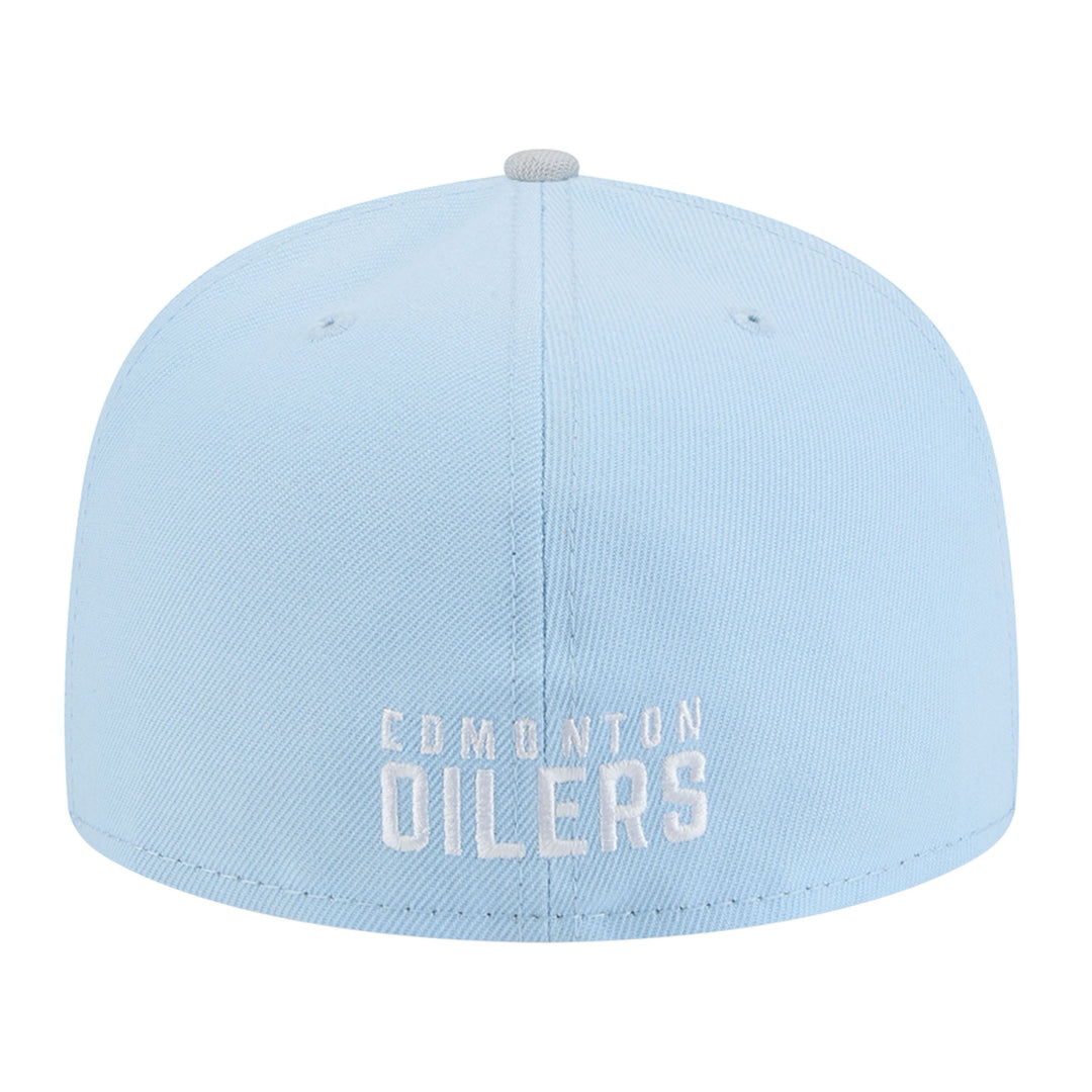 Edmonton Oilers New Era Color Pack Sky Blue & Grey 59FIFTY Fitted Hat