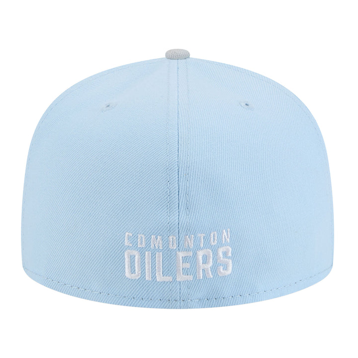 Edmonton Oilers New Era Color Pack Sky Blue & Grey 59FIFTY Fitted Hat