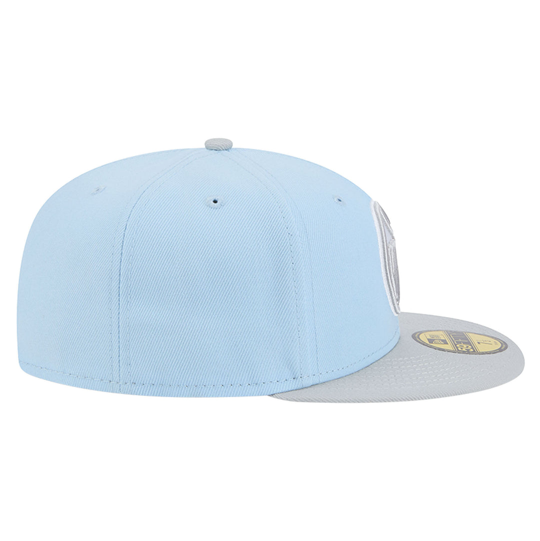 Edmonton Oilers New Era Color Pack Sky Blue & Grey 59FIFTY Fitted Hat