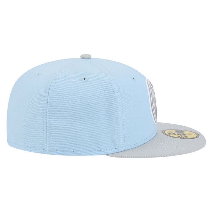 Edmonton Oilers New Era Color Pack Sky Blue & Grey 59FIFTY Fitted Hat