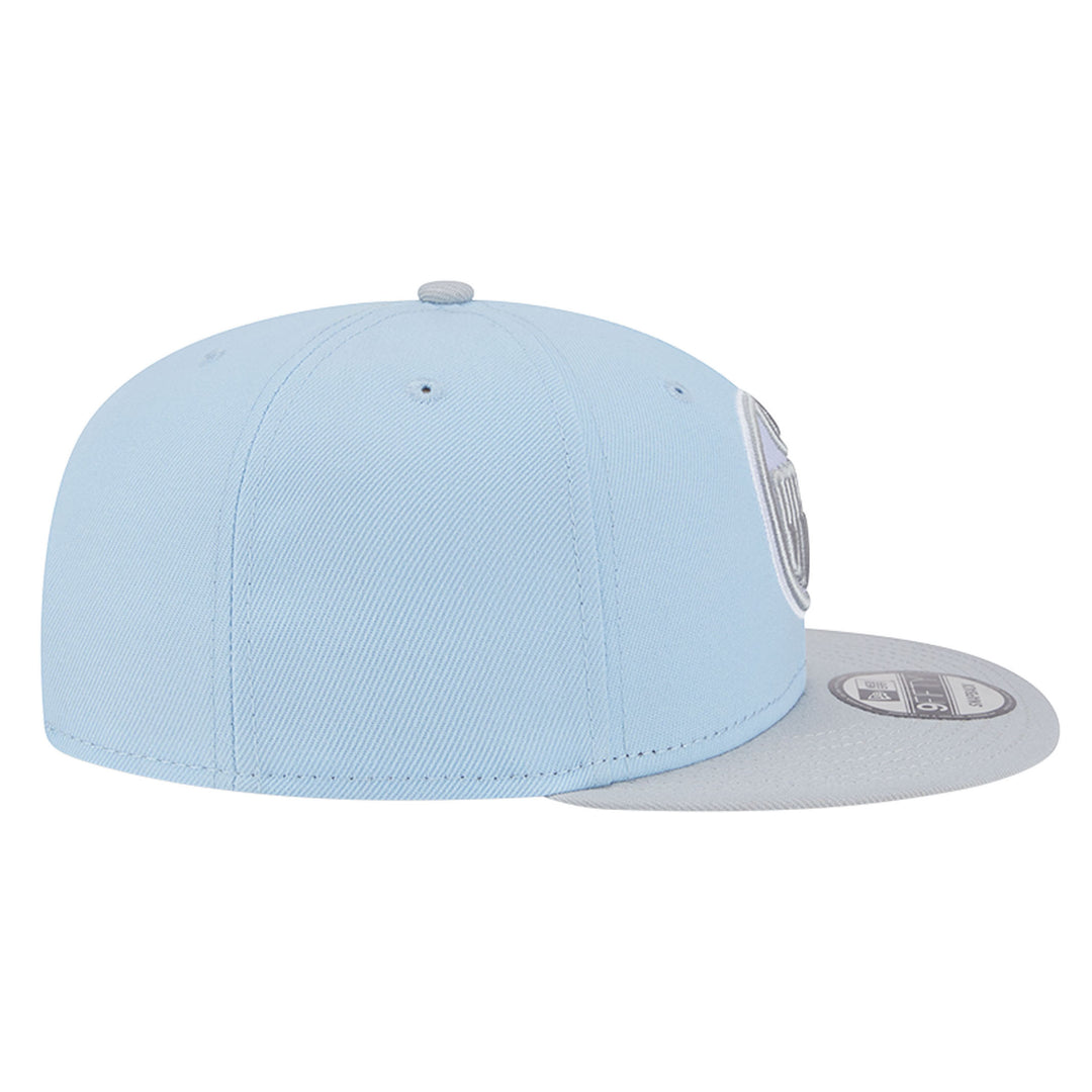 Edmonton Oilers New Era Color Pack Sky Blue & Grey 9FIFTY Snapback Hat