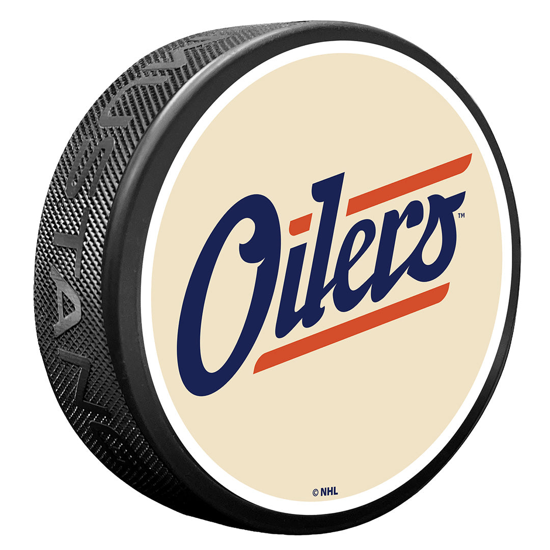 Edmonton Oilers Primary Alternate Logo Puck