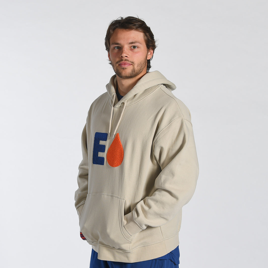 Edmonton Oilers Sport Design Sweden Sand Oil Drop Relaxed Hoodie