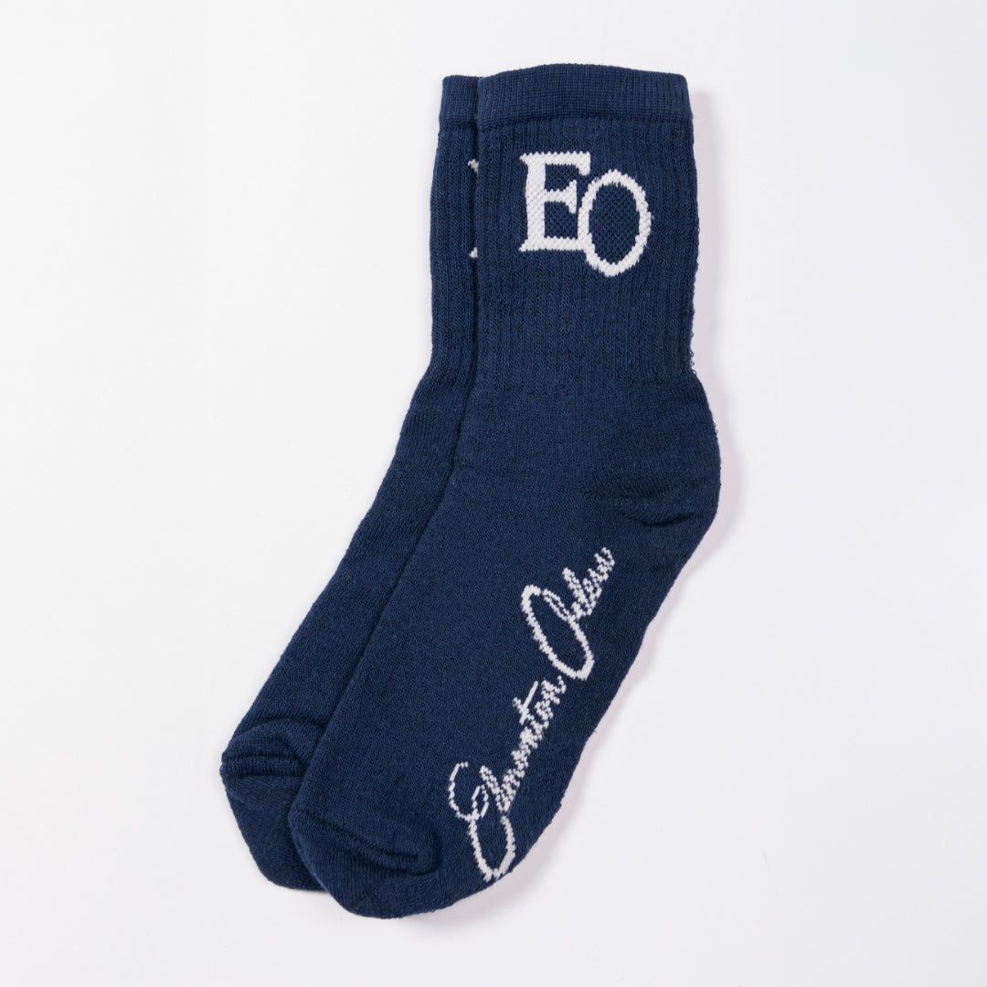 Edmonton Oilers Sports Club Atelier by Lauren McDavid Navy Everyday Crew Ankle Socks
