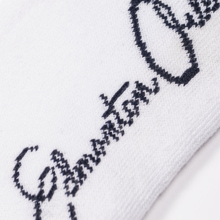 Edmonton Oilers Sports Club Atelier by Lauren McDavid White Everyday Crew Ankle Socks