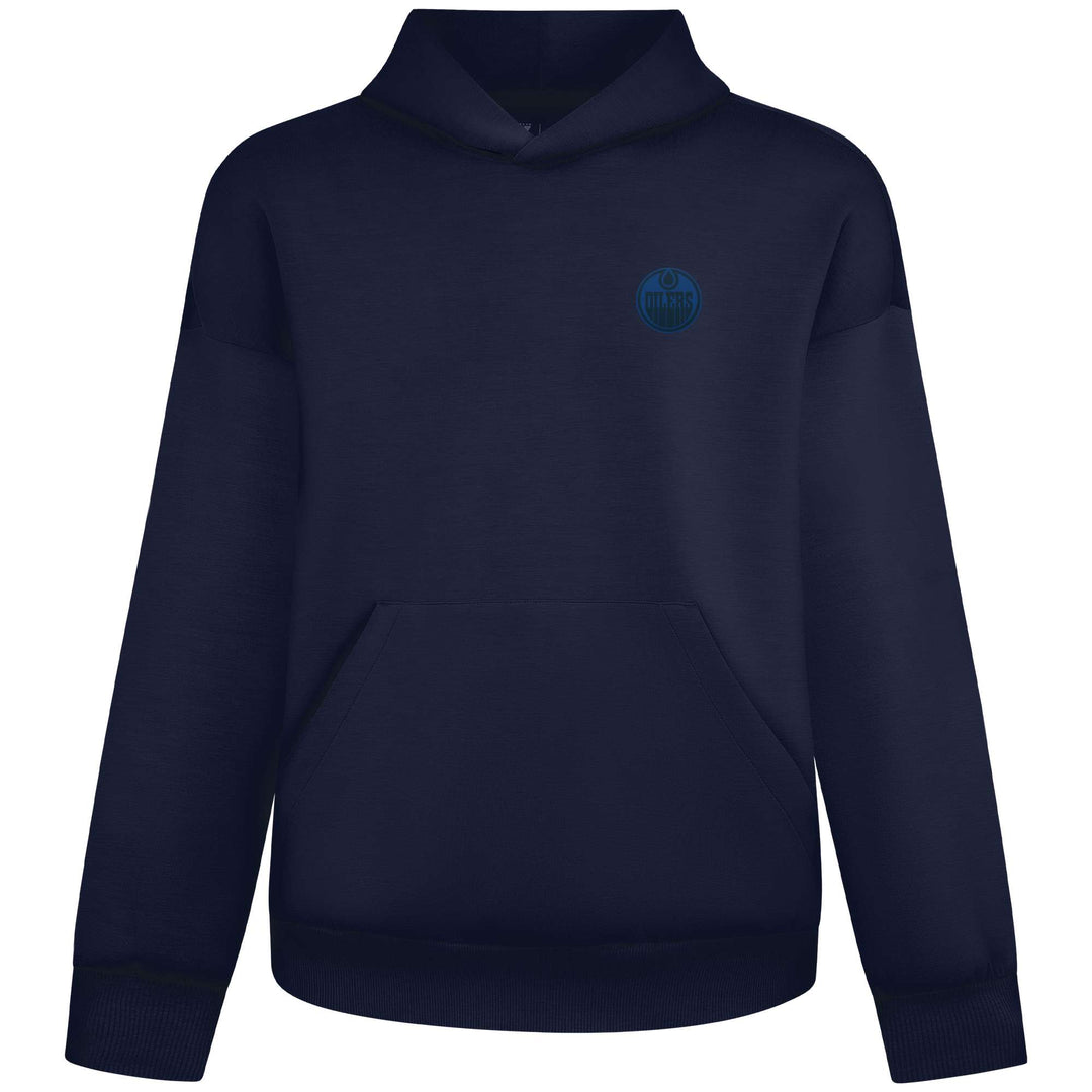 Edmonton Oilers Unisex Levelwear Luxe Navy Hoodie
