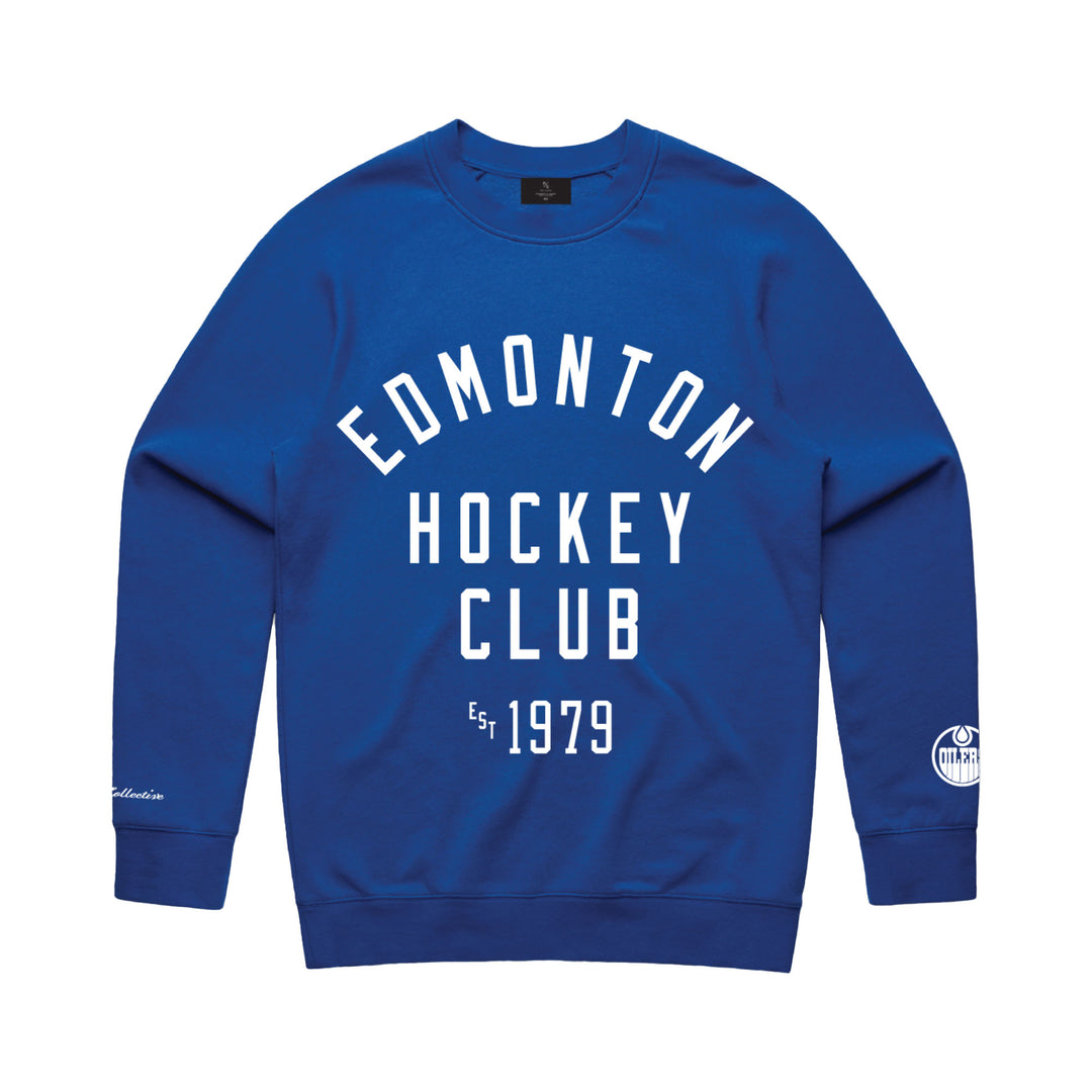 Edmonton Oilers Unisex Peace Collective Essentials Royal Heavyweight Crewneck Sweatshirt