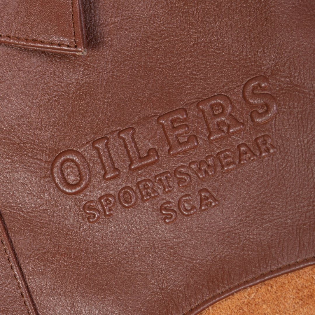 Edmonton Oilers Unisex Sports Club Atelier by Lauren McDavid Cognac Orange Modern Rancher Jacket