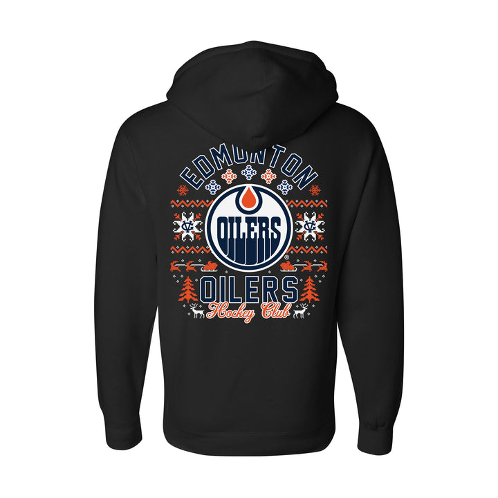 Edmonton Oilers Violent Gentlemen 2024 Christmas Holiday Black Hoodie