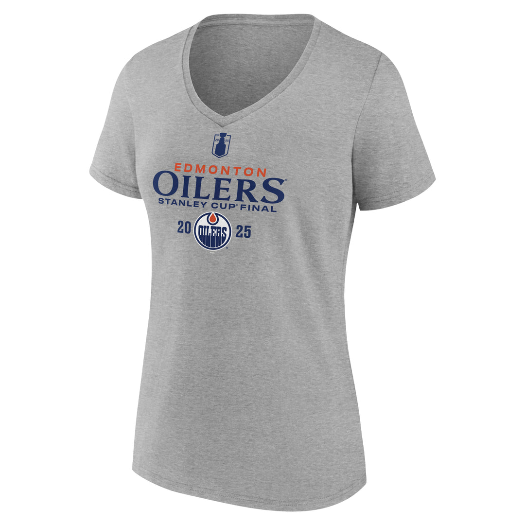 Edmonton Oilers Women's 2025 Stanley Cup Playoffs Fanatics Stanley Cup Final Roster T-Shirt