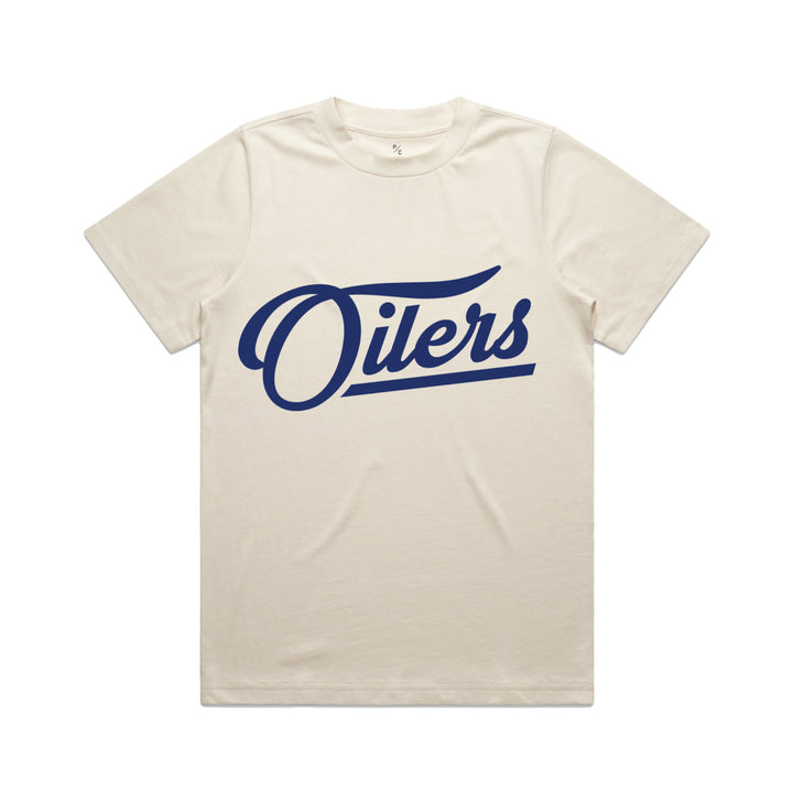 Edmonton Oilers Women's Peace Collective Essentials Cream Heavyweight T-Shirt