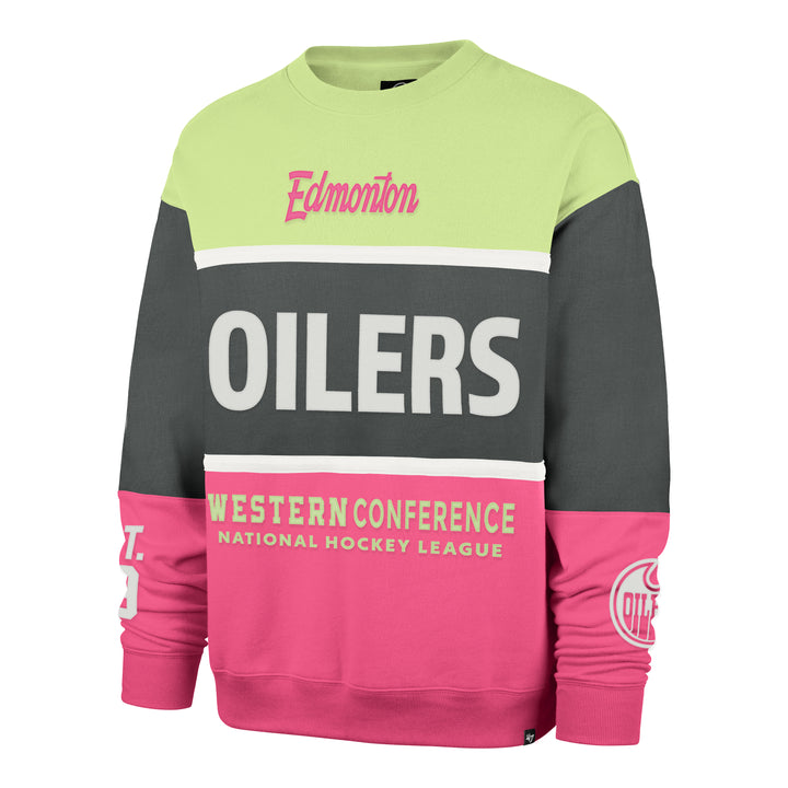 Edmonton Oilers Women's '47 On Five Lumi Maximalist Crewneck Sweatshirt