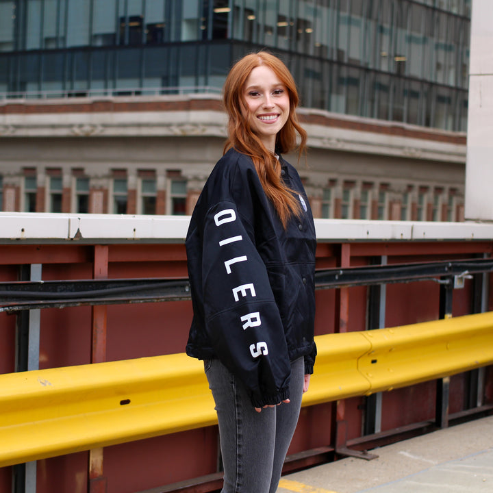 Edmonton Oilers Women's lululemon Coaches Black Jacket