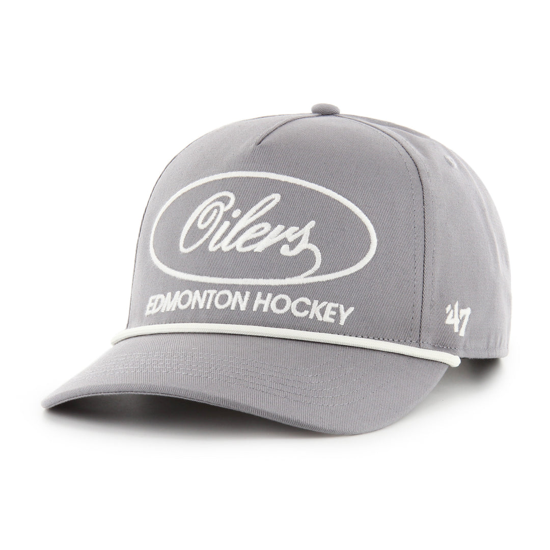 Edmonton Oilers '47 Grey Foundational Hitch RF Snapback Hat