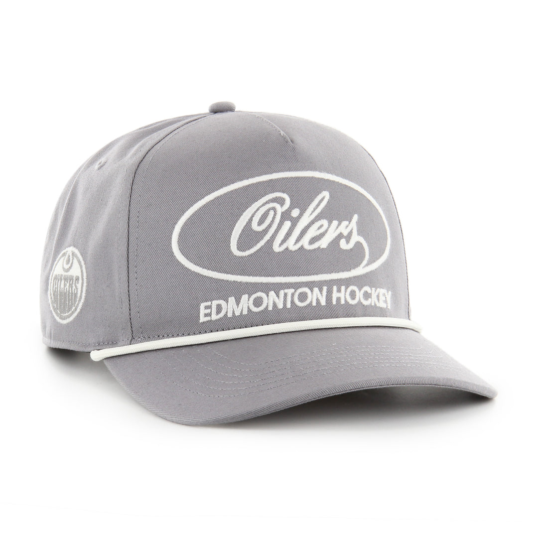 Edmonton Oilers '47 Grey Foundational Hitch RF Snapback Hat