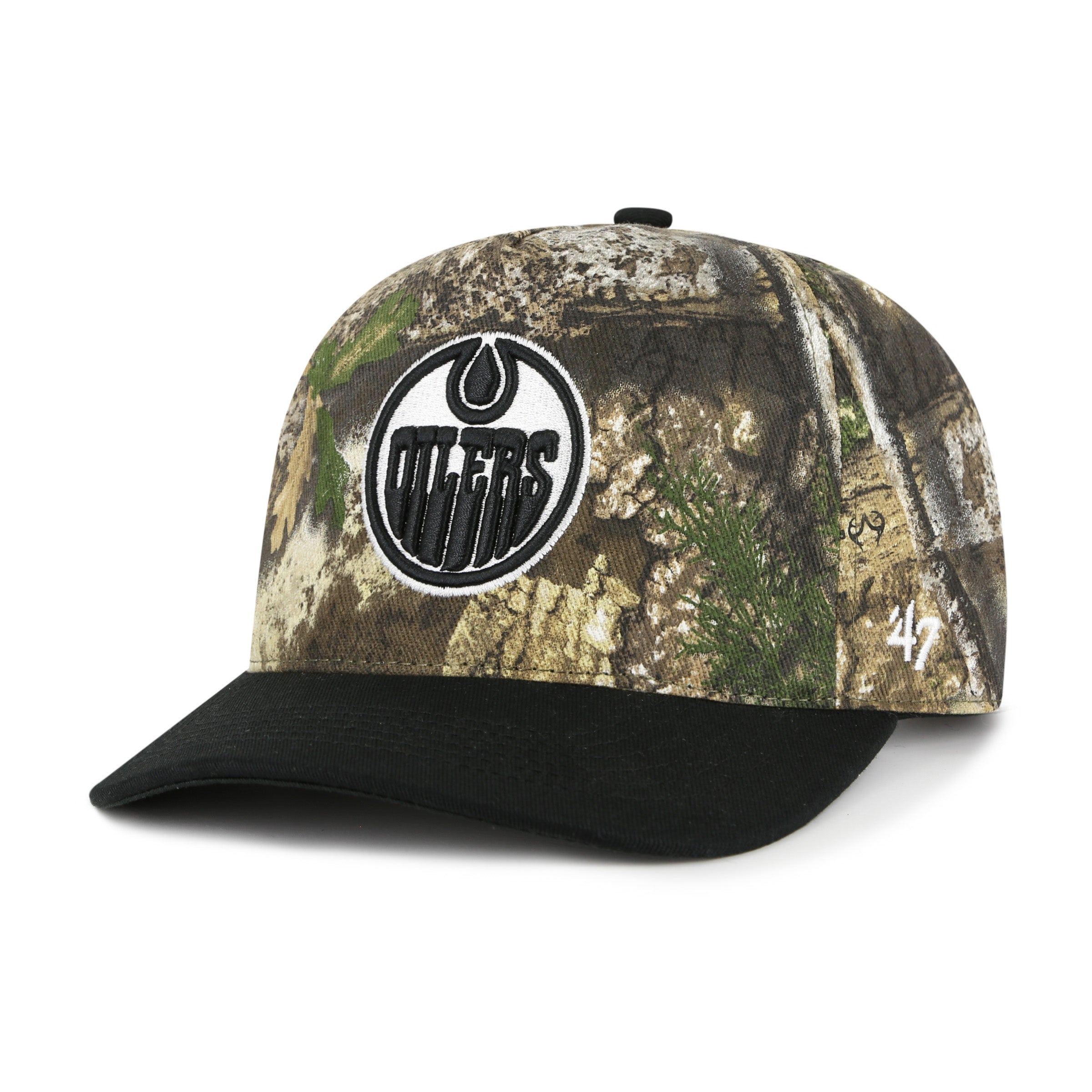 Edmonton Oilers '47 Realtree Camo & Black Hitch Snapback Hat – ICE