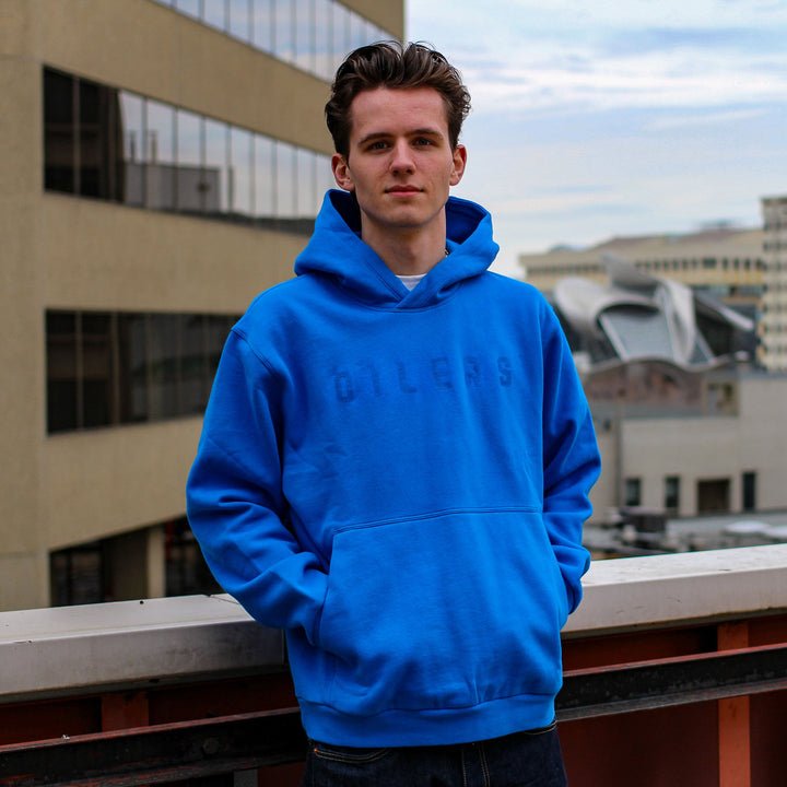 Edmonton Oilers lululemon Steady State Pullover Blue Hoodie