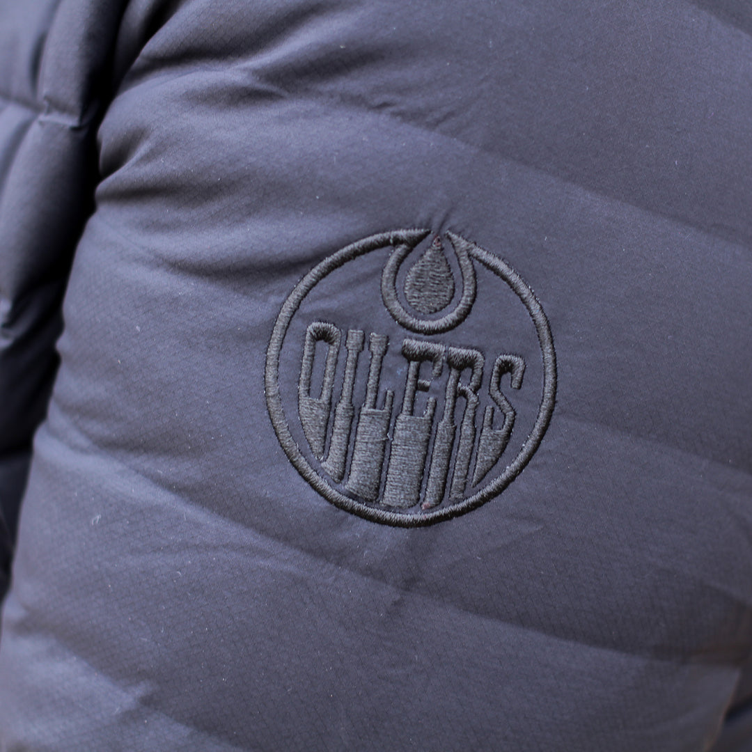 Edmonton Oilers Women's lululemon Pack It Down 700-Fill Black Jacket