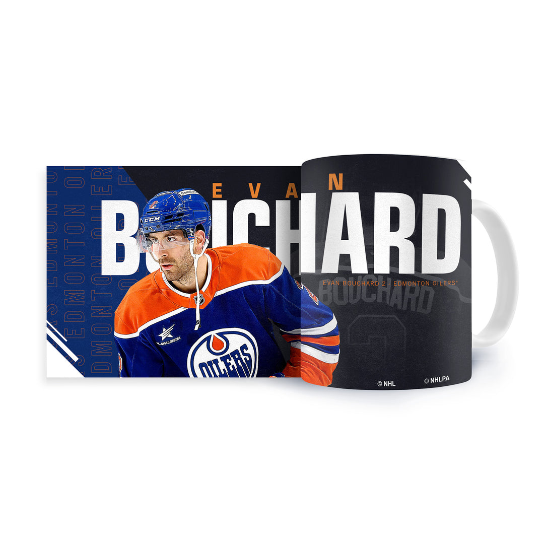 Evan Bouchard Edmonton Oilers 15oz Sublimated Mug