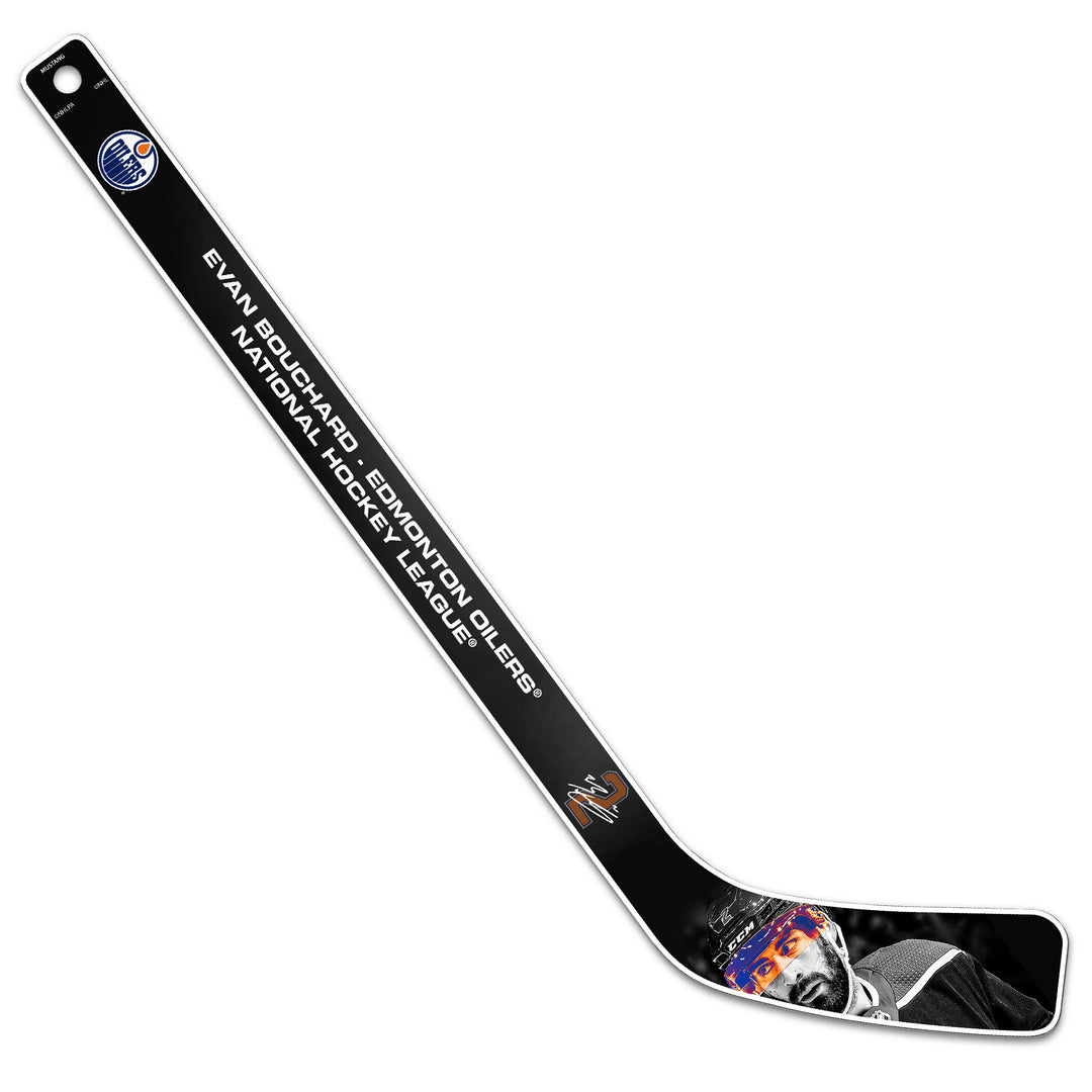 Evan Bouchard Edmonton Oilers Neon Mini Stick