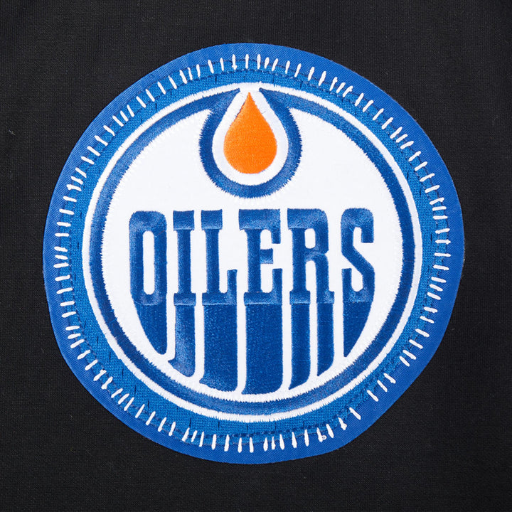 Edmonton Oilers Pro Standard Pick Stitch Black Short Sleeve Jacket