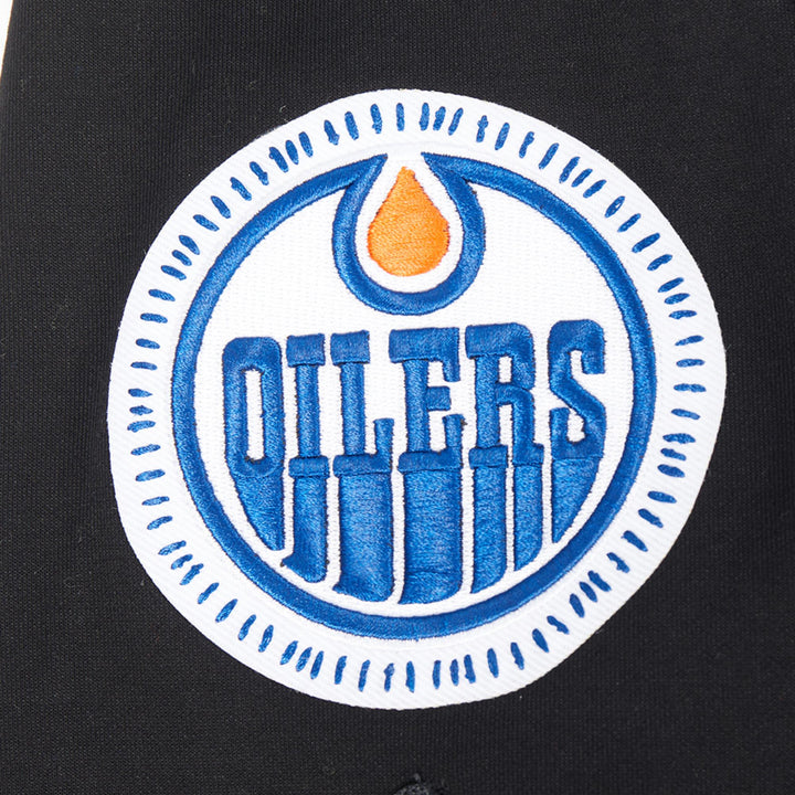 Edmonton Oilers Pro Standard Pick Stitch Black Short Sleeve Jacket