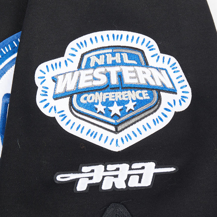 Edmonton Oilers Pro Standard Pick Stitch Black Short Sleeve Jacket