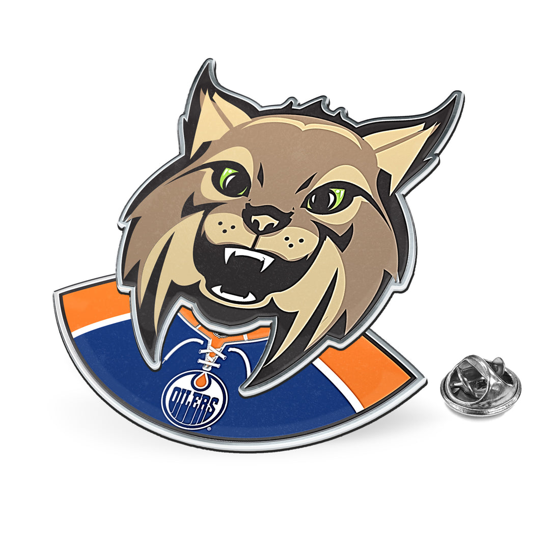 Hunter Edmonton Oilers Bobblehead Lapel Pin