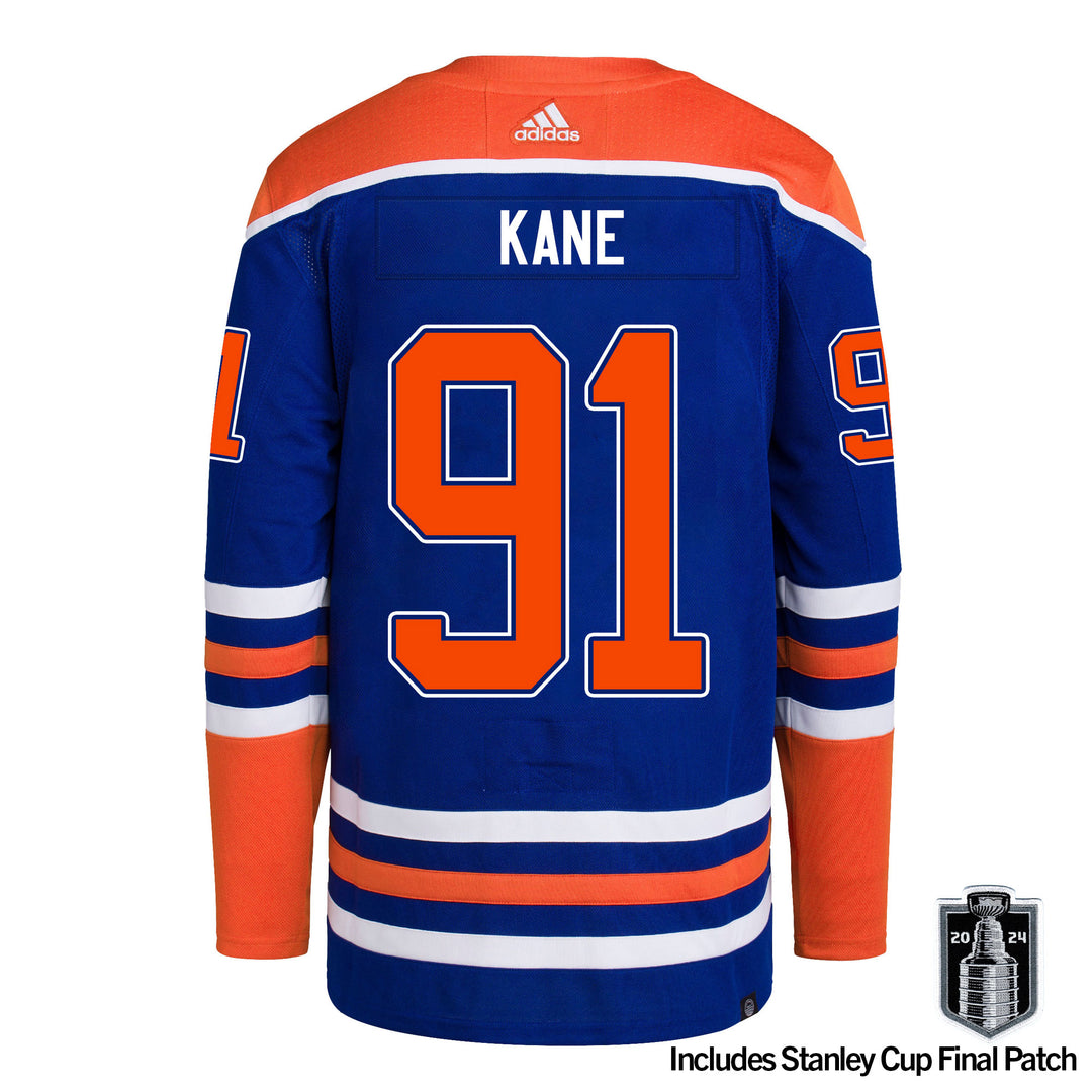 Evander Kane Edmonton Oilers adidas Primegreen Authentic Royal Blue Home Jersey w/ STANLEY CUP FINAL PATCH