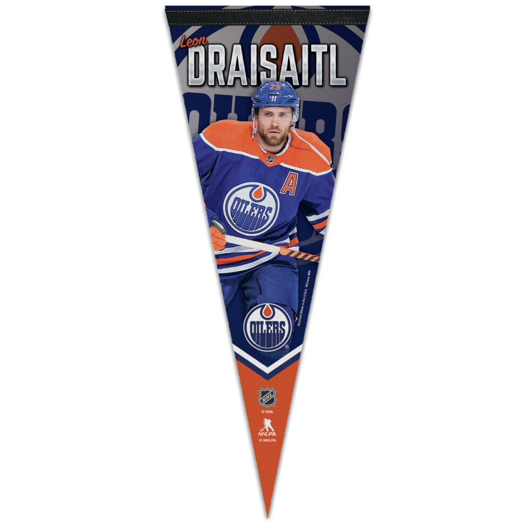 Leon Draisaitl Edmonton Oilers 12" x 30" Felt Pennant