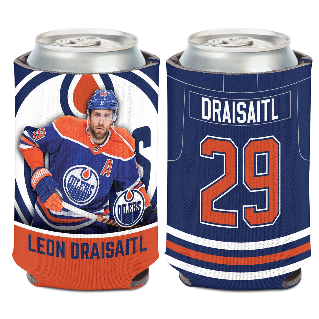 Leon Draisaitl Edmonton Oilers 12oz Can Cooler/Koozie