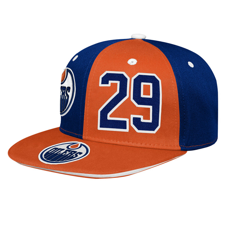 Leon Draisaitl Edmonton Oilers Youth Outerstuff Pandemonium Snapback Hat