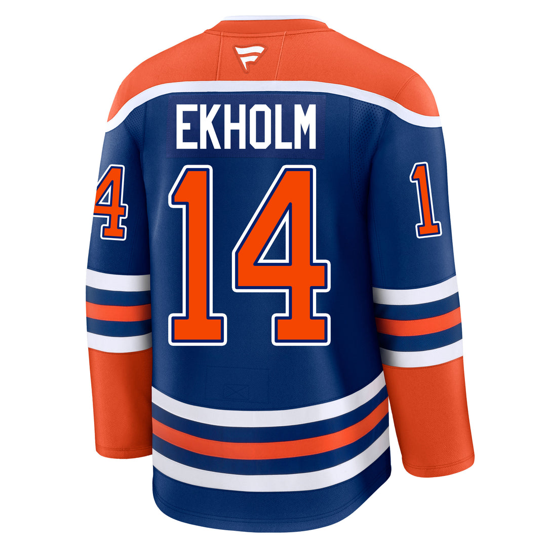 Mattias Ekholm Edmonton Oilers Fanatics Premium Royal Blue Home Jersey
