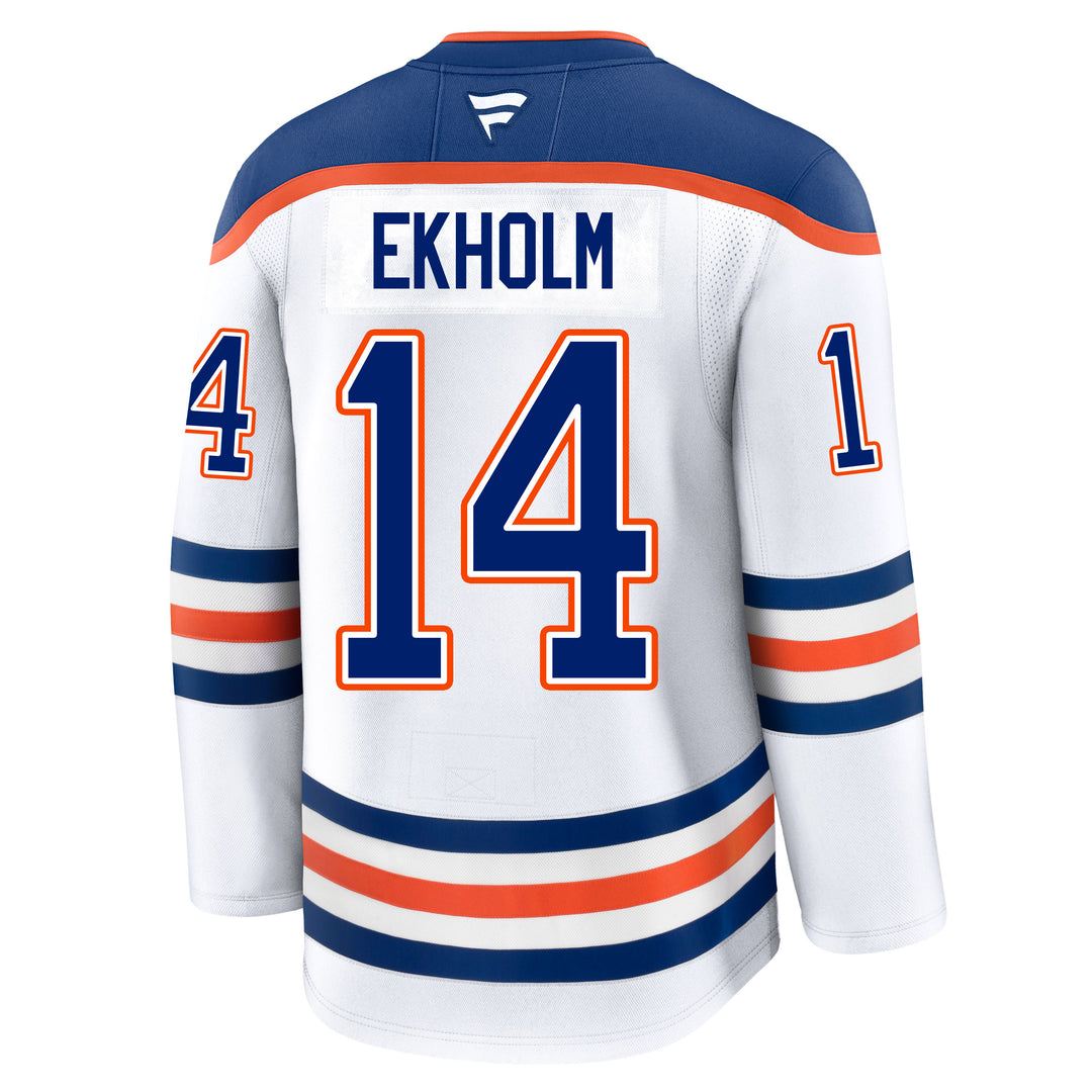 Mattias Ekholm Edmonton Oilers Fanatics Premium White Away Jersey