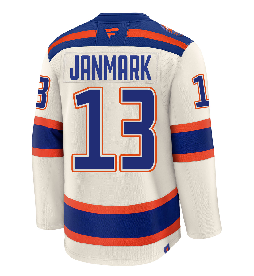 Mattias Janmark Edmonton Oilers Fanatics Premium Cream Alternate Jersey