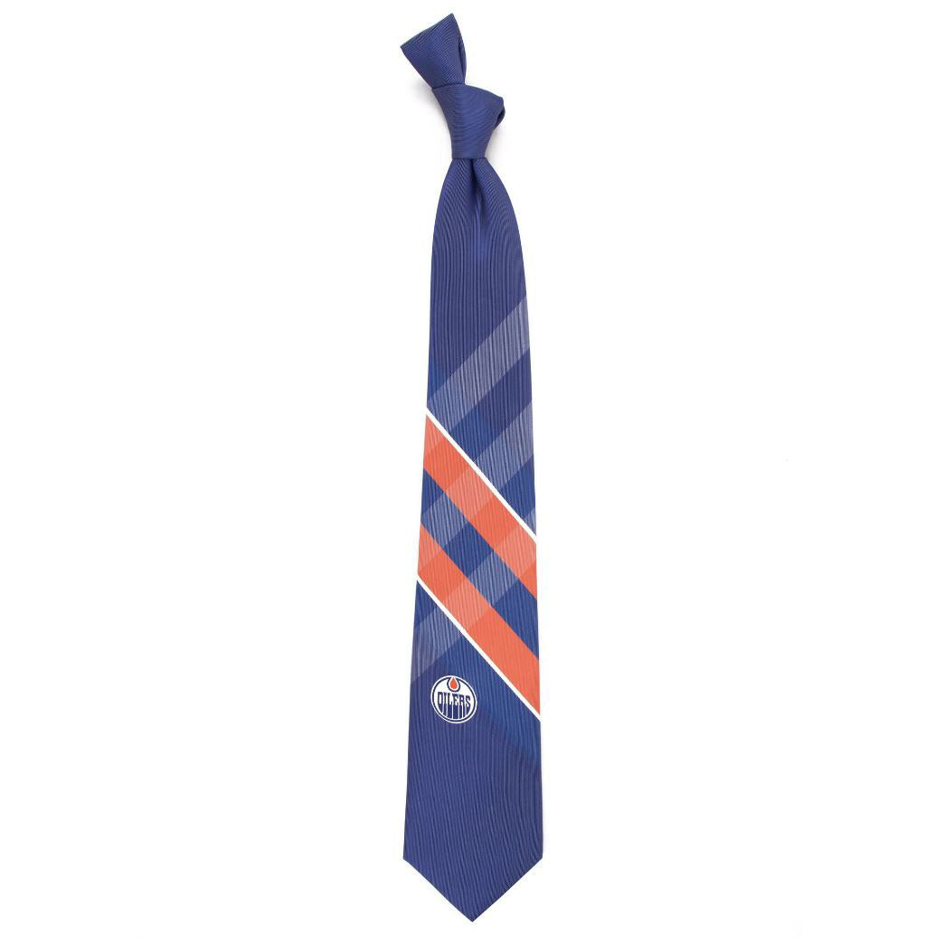 Edmonton Oilers Royal & Orange Grid Tie