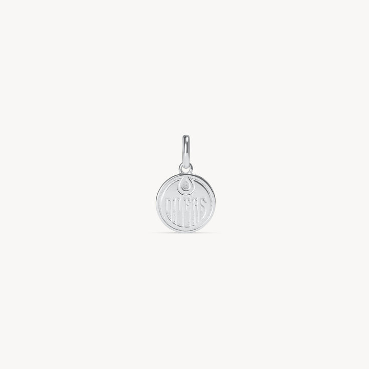 Edmonton Oilers Hillberg & Berk Silver Medallion Charm