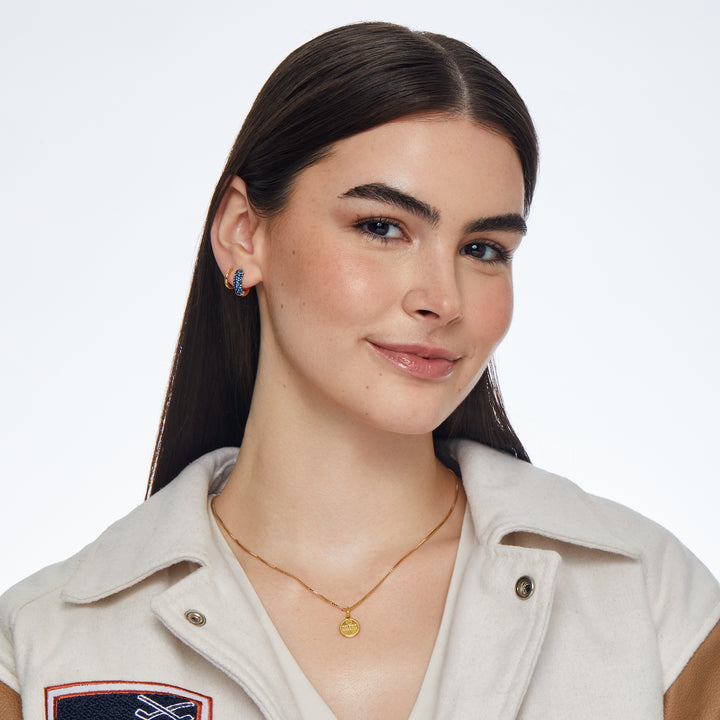 Edmonton Oilers Hillberg & Berk Gold Medallion Charm