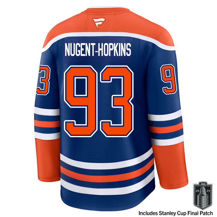 Ryan Nugent-Hopkins Edmonton Oilers Fanatics Premium Royal Blue Home Jersey w/ STANLEY CUP FINAL PATCH *HEAT PRESSED